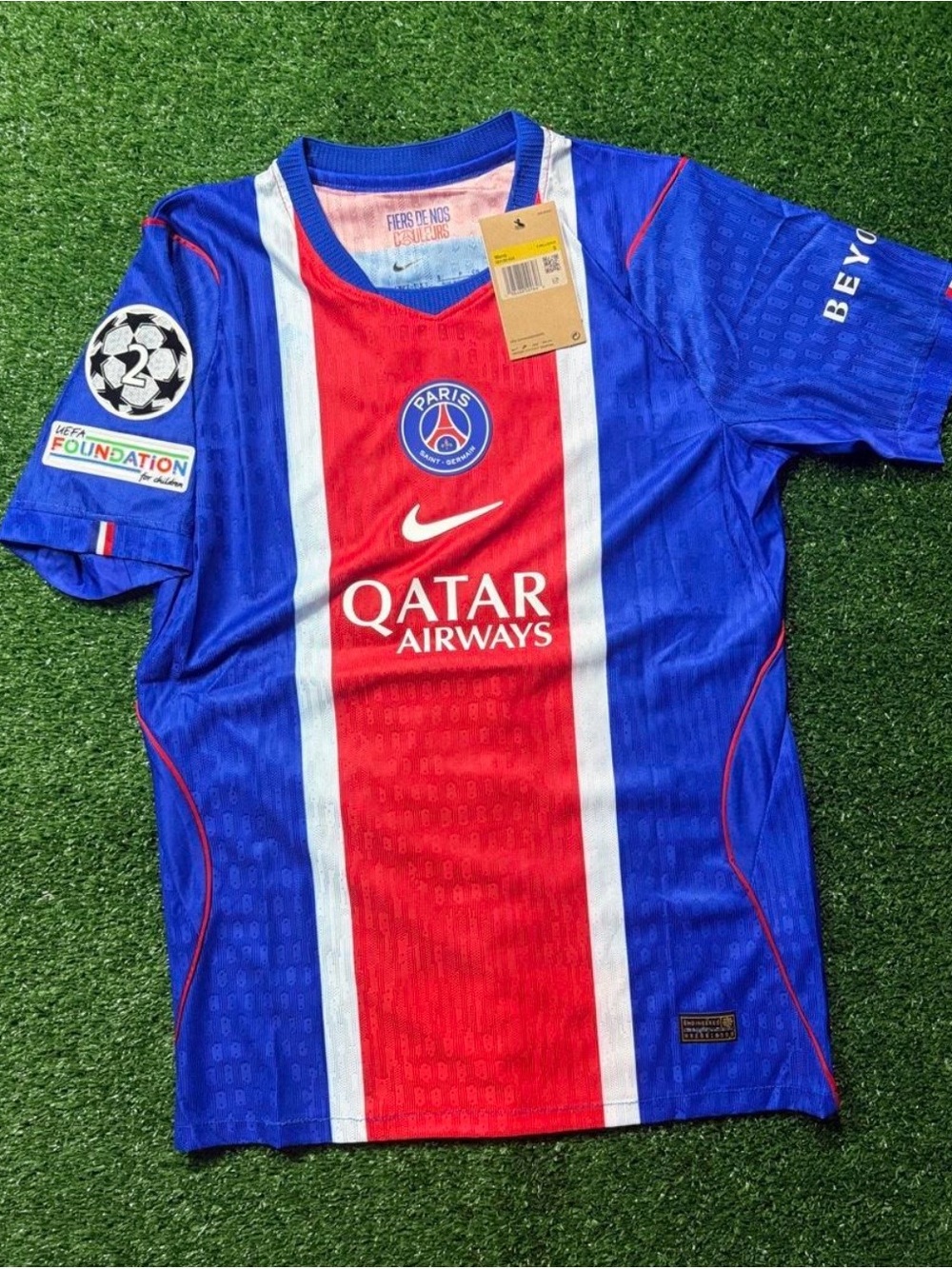 Paris Saint-Germain Dembélé Blue & Red Home Jersey - Men’s M